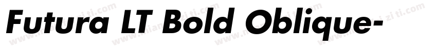 Futura LT Bold Oblique字体转换